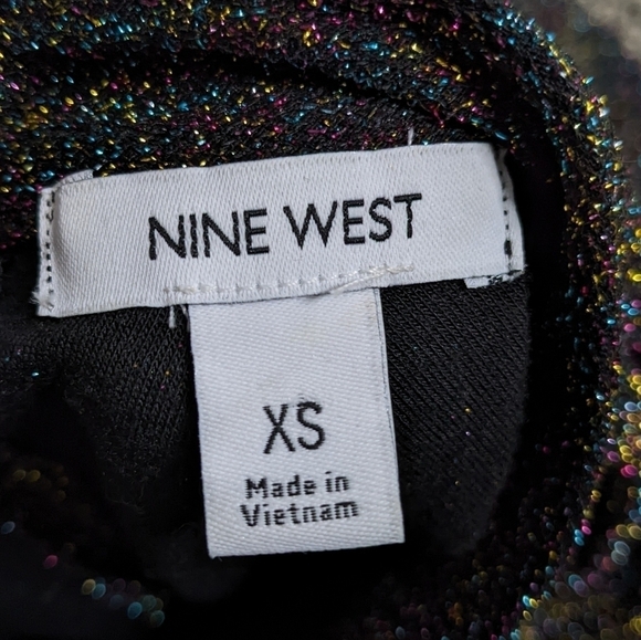 Nine West black colorful sparkle jumpsuit XS - Picture 9 of 10